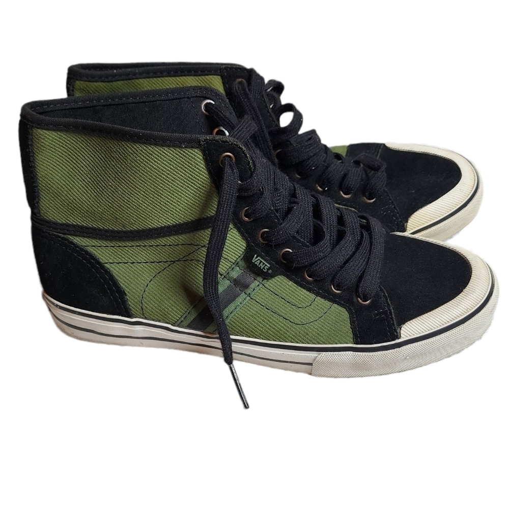 Vans Wellesley suede canvas high top sneakers